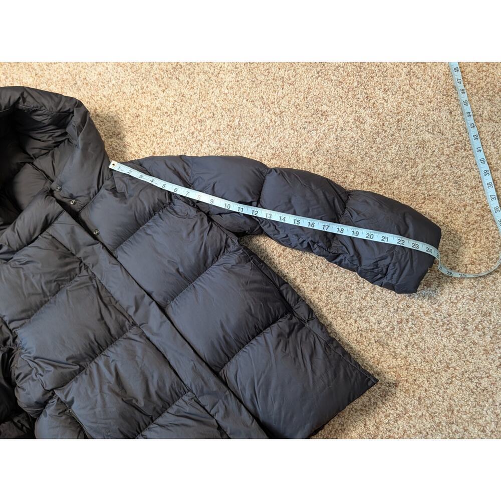 UNIQULO women's Ultralight DOWN Parka/Jacket/Coat, Med; Black Packable Puffer - Picture 7 of 12